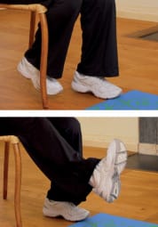 Knee flexion & extension exercises